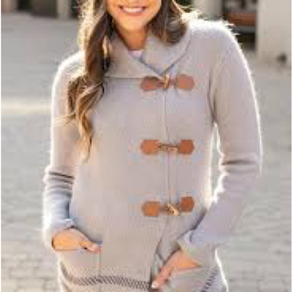 Grace and lace sweater coat medium